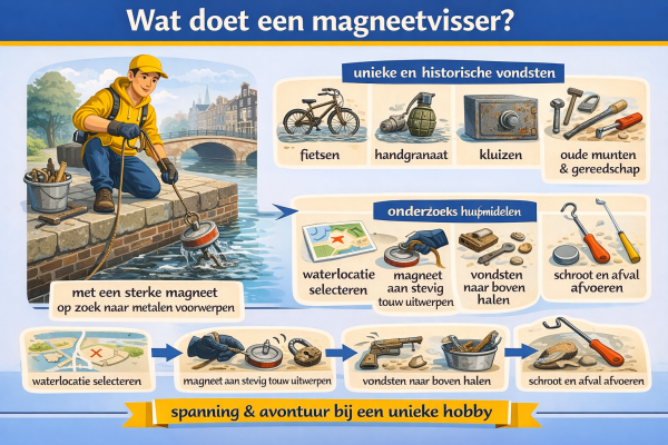 Alles over het beroep magneetvisser Wat doet een magneetvisser
